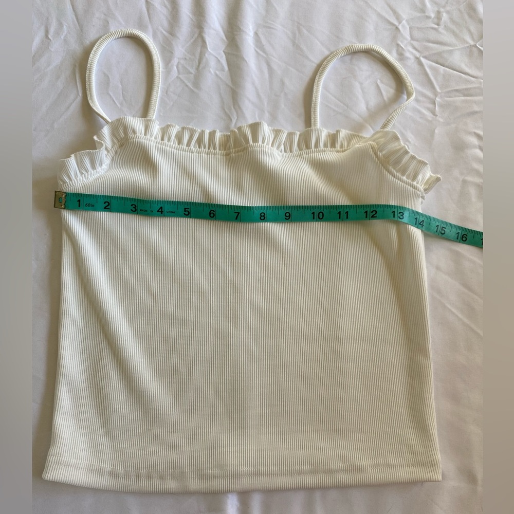 🤍NOISY MAY RUFFLE TANK TOP! - Picture 2 of 5